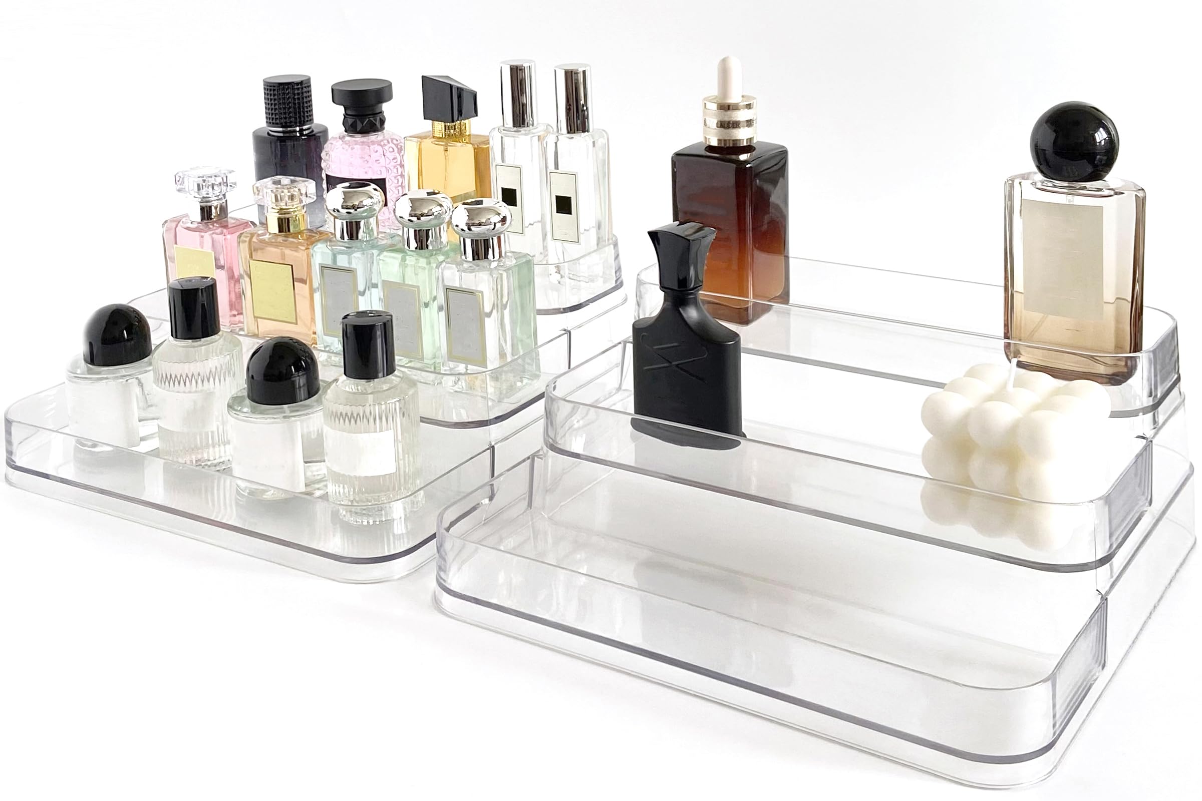 Amazon.com: Rusnugic Perfume Organizer - 2 Pack Three-Tiered Shelf